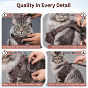 Reflective Mesh Cat Harness and Leash Set — product detail 4