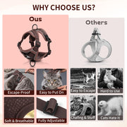 Reflective Mesh Cat Harness and Leash Set — product detail 6