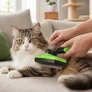 Self-Cleaning Cat Slicker Brush — cat-friendly home interior