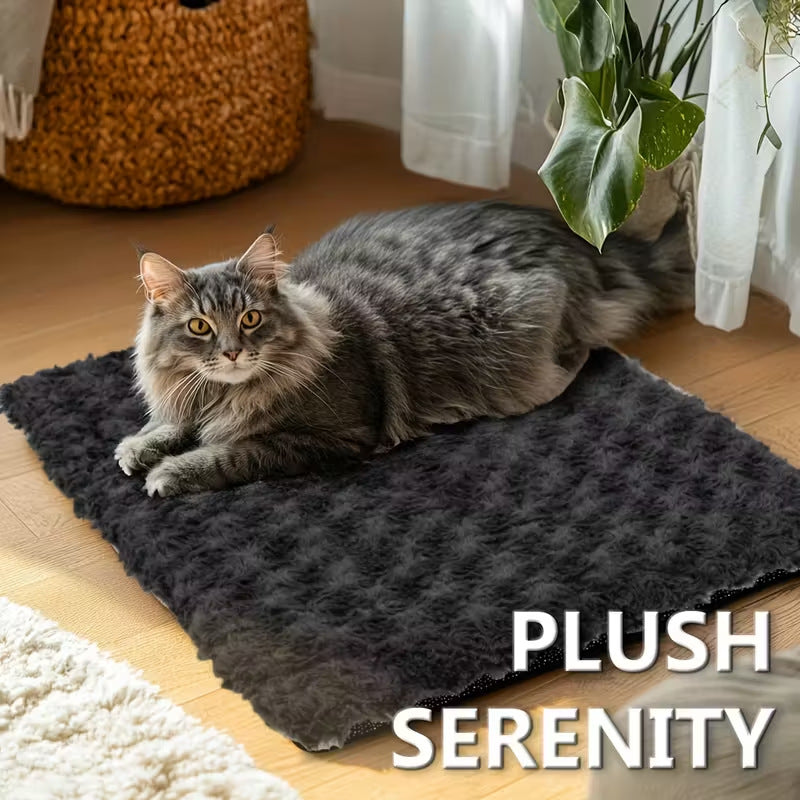 Self-Warming Plush Thermal Cat Mat — product detail 1