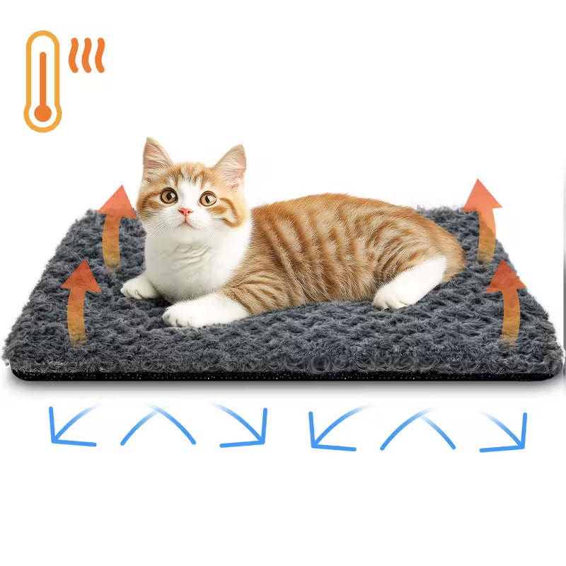Self-Warming Plush Thermal Cat Mat — product detail 2
