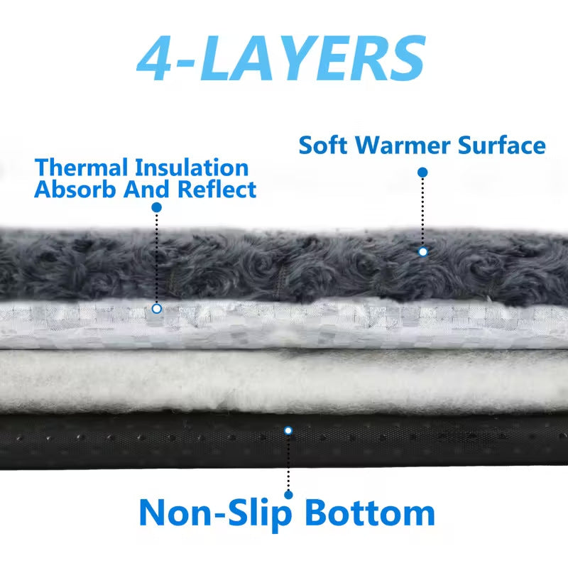 Self-Warming Plush Thermal Cat Mat — product detail 3