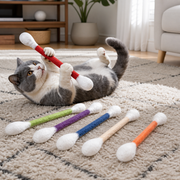 Six-Piece Catnip Cotton-Swab Kicker Toy Set — cat-friendly home interior