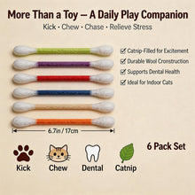 Six-Piece Catnip Cotton-Swab Kicker Toy Set — product detail 3