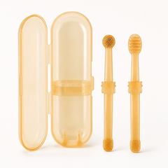 Soft Silicone Cat Toothbrush Care Set — clean background product view