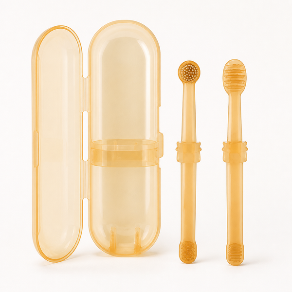 Soft Silicone Cat Toothbrush Care Set — clean background product view