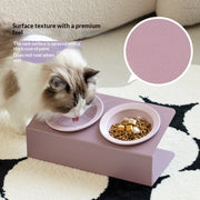 Spill-Resistant Double Ceramic Cat Bowl Station — product detail 1