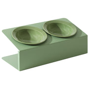 Spill-Resistant Double Ceramic Cat Bowl Station — product detail 4