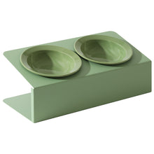 Spill-Resistant Double Ceramic Cat Bowl Station — product detail 4