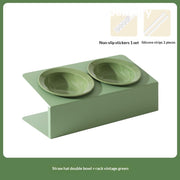 Spill-Resistant Double Ceramic Cat Bowl Station — product detail 8