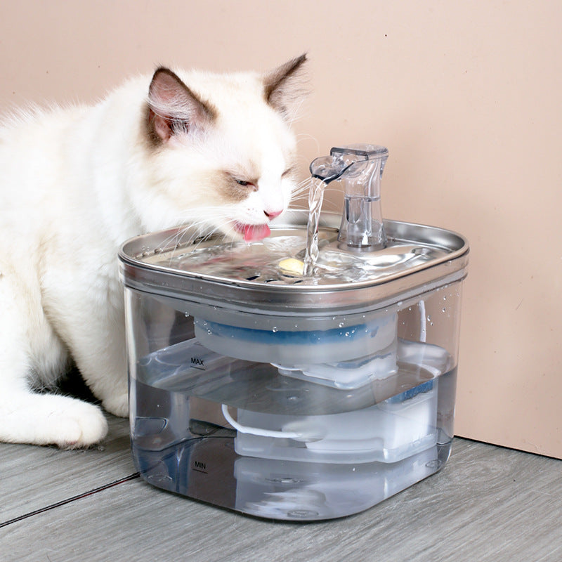 Stainless-Steel Cat Water Fountain with Continuous Flow — product detail 1