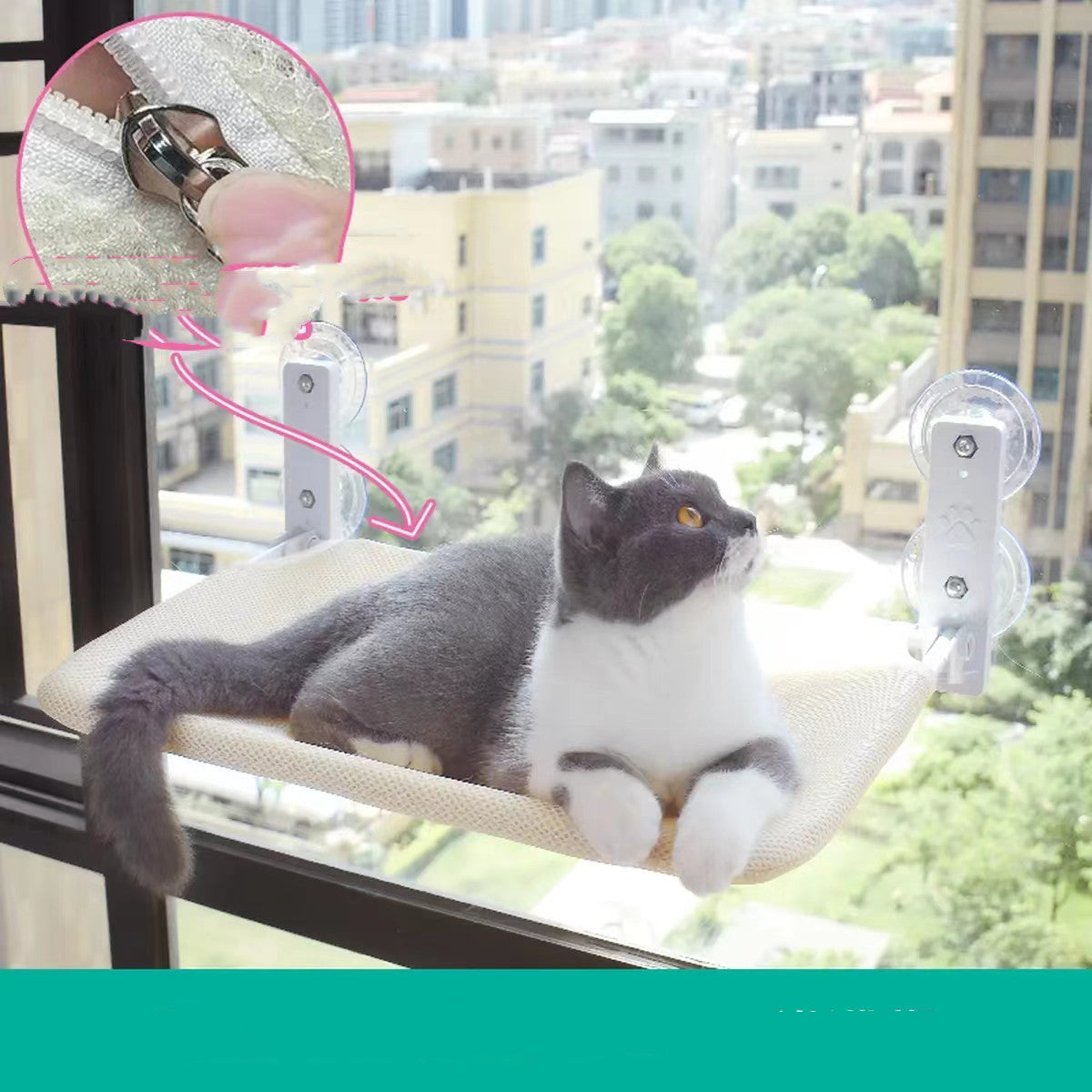 Suction-Cup Window Cat Perch — product detail 2