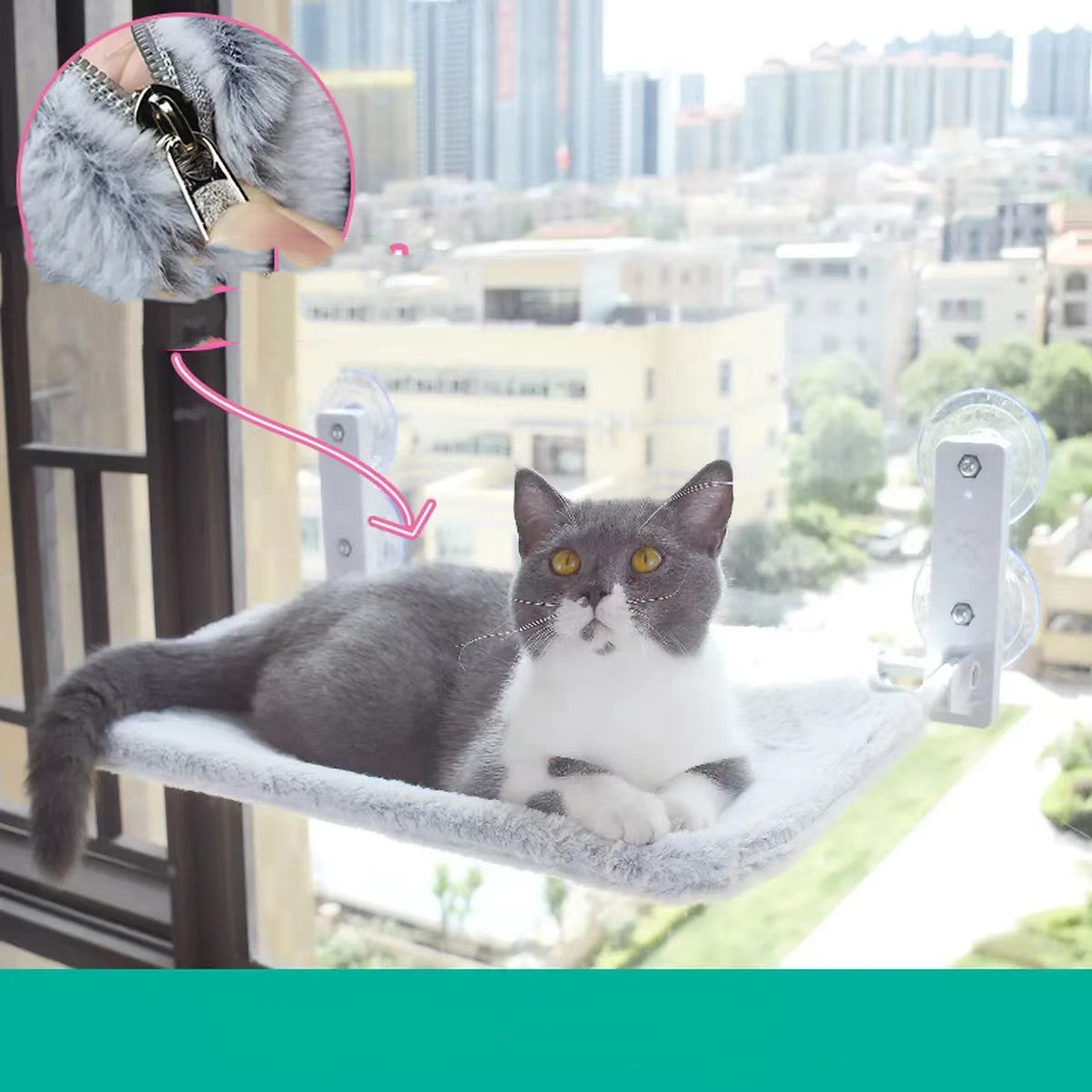 Suction-Cup Window Cat Perch — product detail 9
