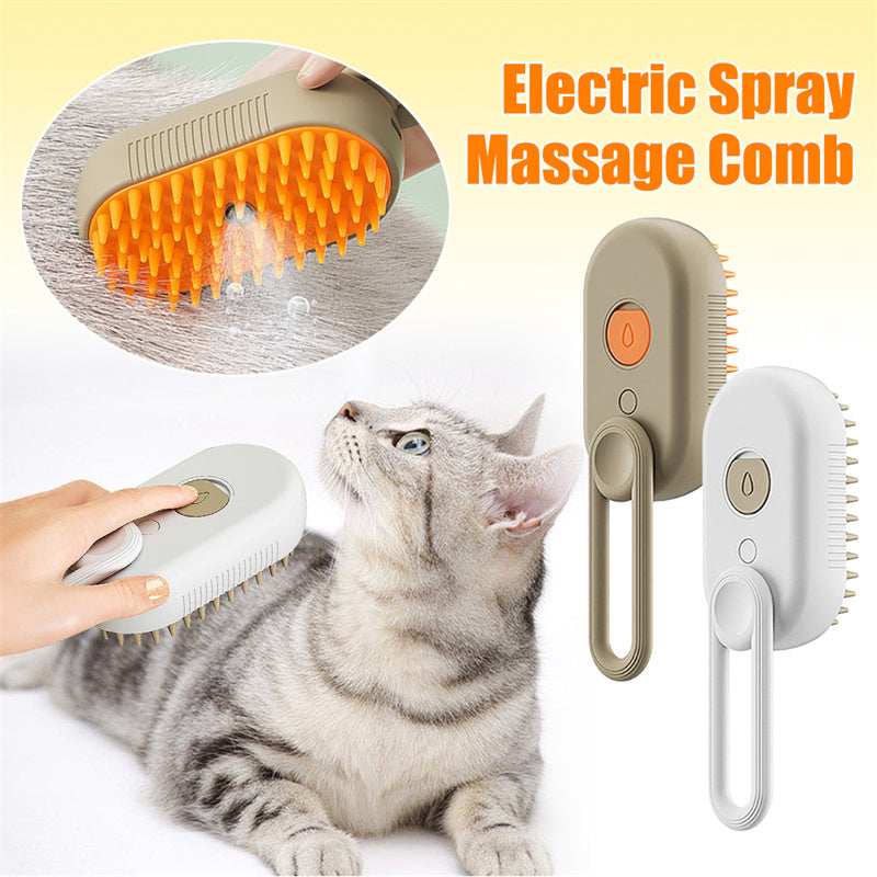 Three-in-One Fine-Mist Cat Grooming Brush — product detail 1
