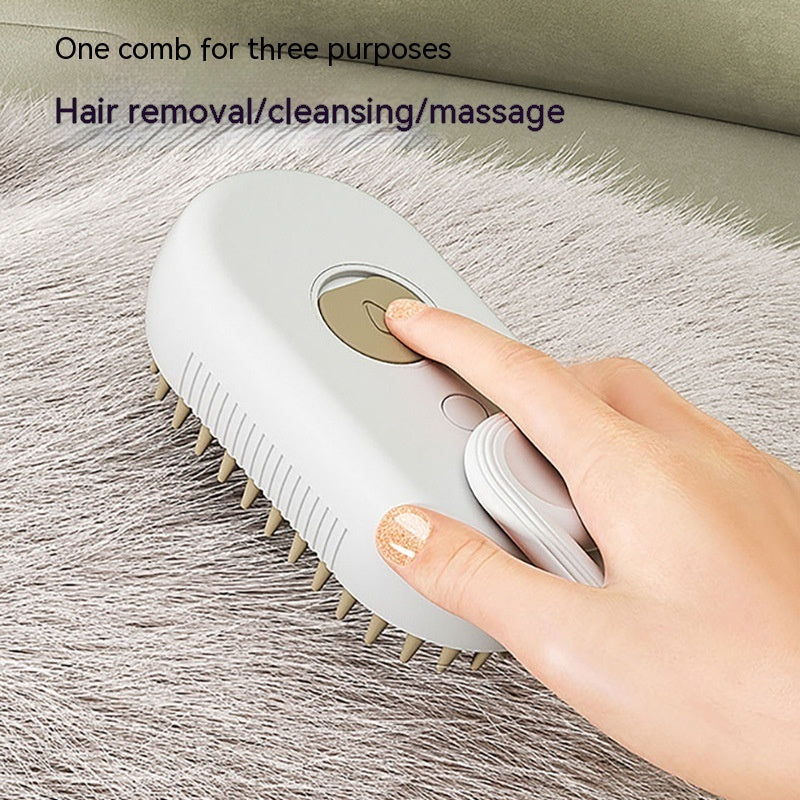 Three-in-One Fine-Mist Cat Grooming Brush — product detail 2