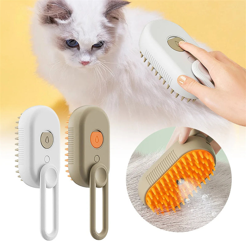 Three-in-One Fine-Mist Cat Grooming Brush — product detail 7
