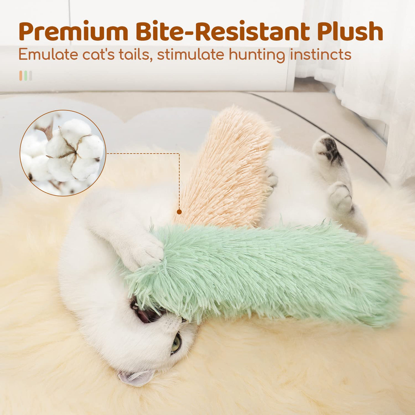 Three-Pack Catnip Crinkle Pillow Toys — product detail 3