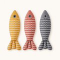 Three-Piece Catnip Fish Kicker Toy Set — clean background product view