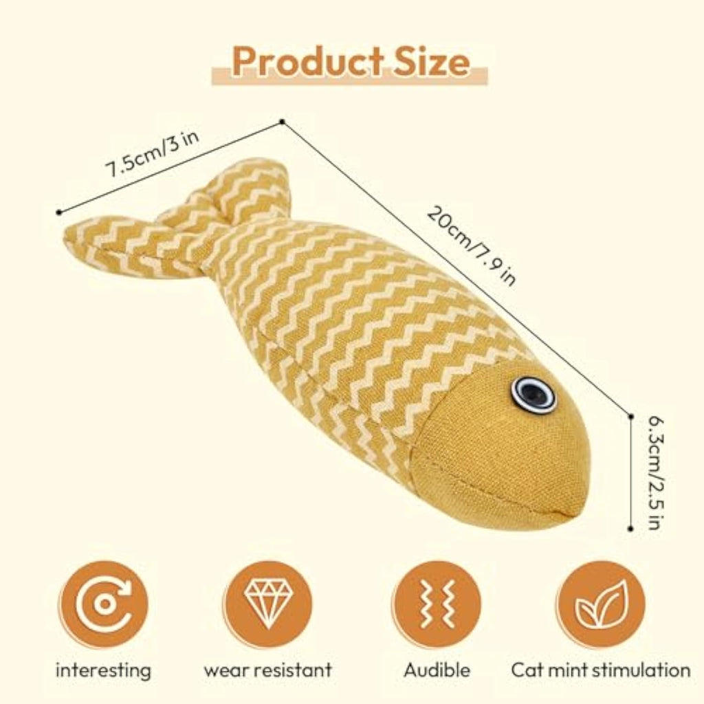 Three-Piece Catnip Fish Kicker Toy Set — product detail 4