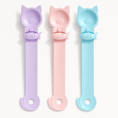 Three-Piece Lickable Cat Treat Spoon Set — clean background product view