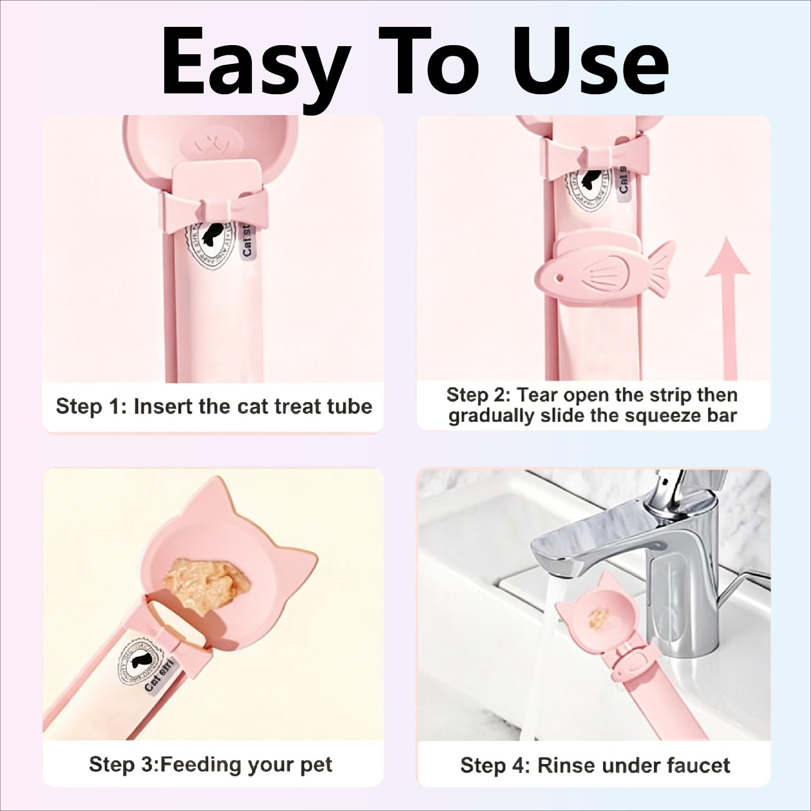 Three-Piece Lickable Cat Treat Spoon Set — product detail 6