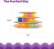Three-Tier Cat Ball-Track Tower Toy — product detail 3