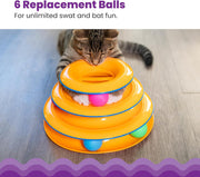 Three-Tier Cat Ball-Track Tower Toy — product detail 5