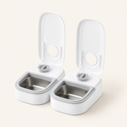 Timed Automatic Cat Feeder with Stainless-Steel Bowl — clean background product view