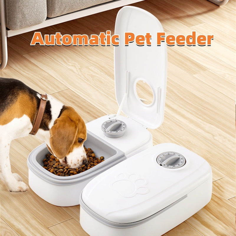 Timed Automatic Cat Feeder with Stainless-Steel Bowl — product detail 1