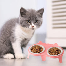 Two-Bowl Elevated Ceramic Cat Feeding Station — product detail 2