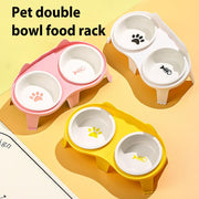 Two-Bowl Elevated Ceramic Cat Feeding Station — product detail 4