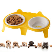 Two-Bowl Elevated Ceramic Cat Feeding Station — product detail 8