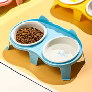 Two-Bowl Elevated Ceramic Cat Feeding Station — product detail 9