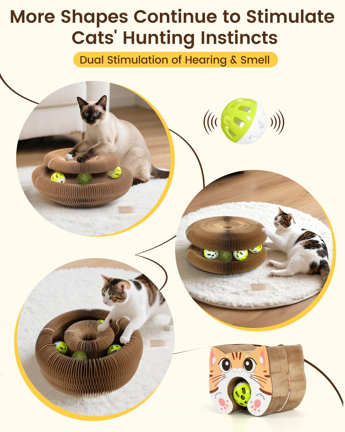 Two-Pack Foldable Magic Organ Cat Scratchers — product detail 2
