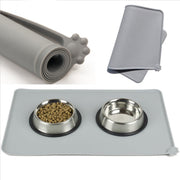 Waterproof Silicone Cat Food Mat with Raised Edge — clean background product view