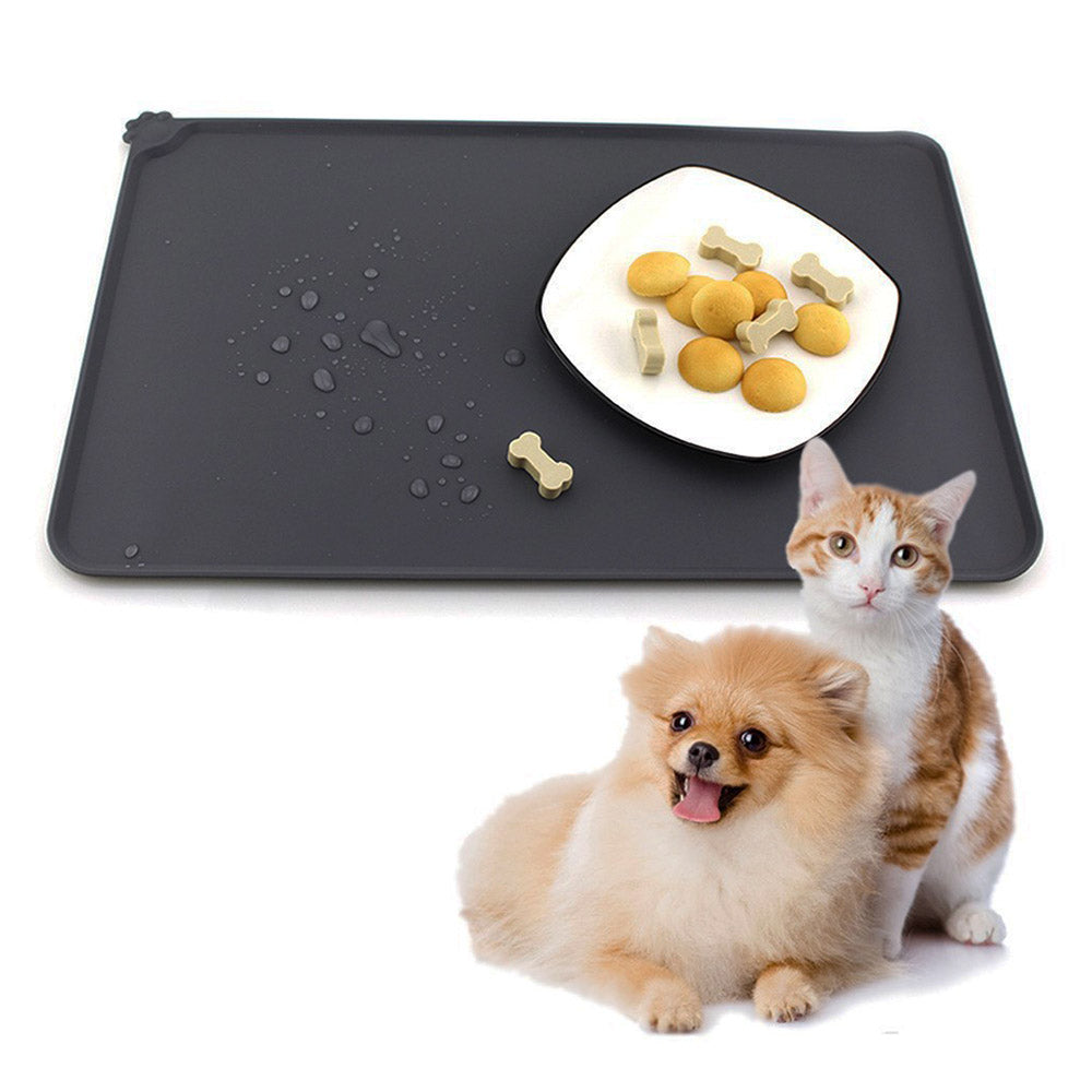 Waterproof Silicone Cat Food Mat with Raised Edge — product detail 2