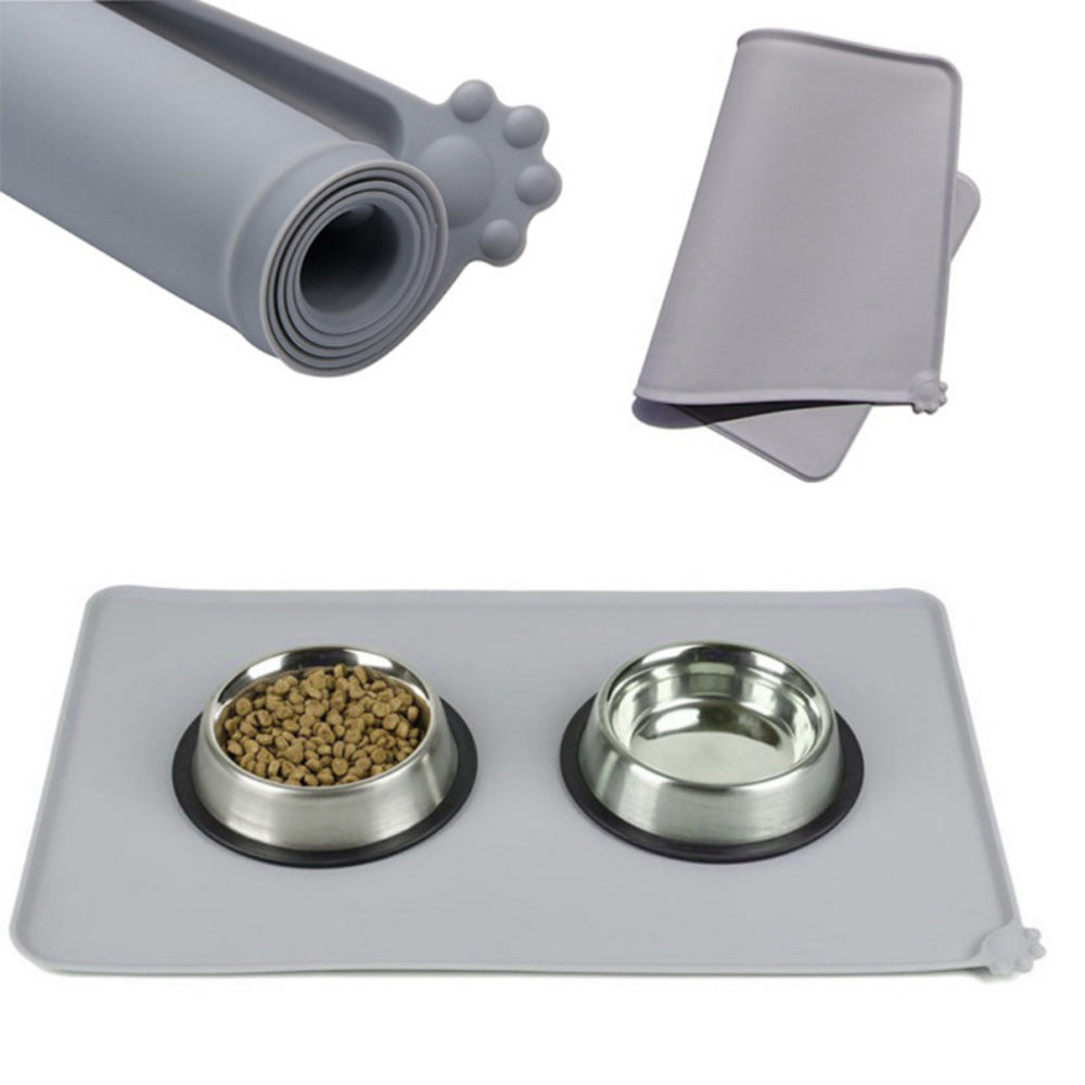 Waterproof Silicone Cat Food Mat with Raised Edge — product detail 7