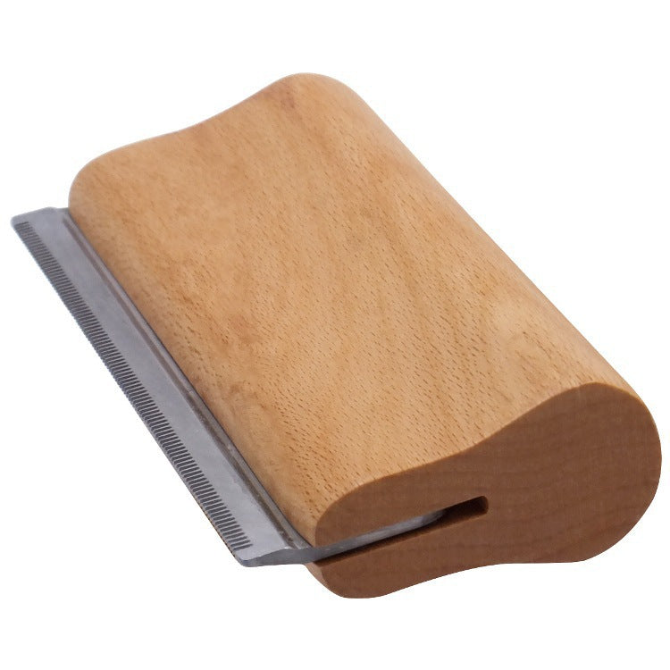 Wood-Handle Cat Shedding Blade — product detail 2