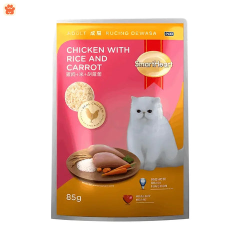 Smartheart Chicken Rice Carrot Cat Food 85g