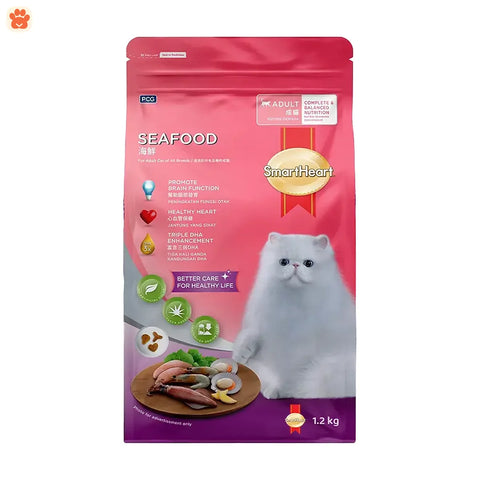 SmartHeart Cat Food Seafood 1.2kg