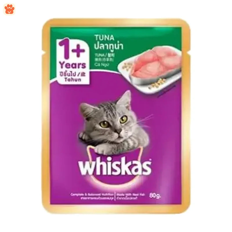 Whiskas Cat Food Adult Tuna 80gm