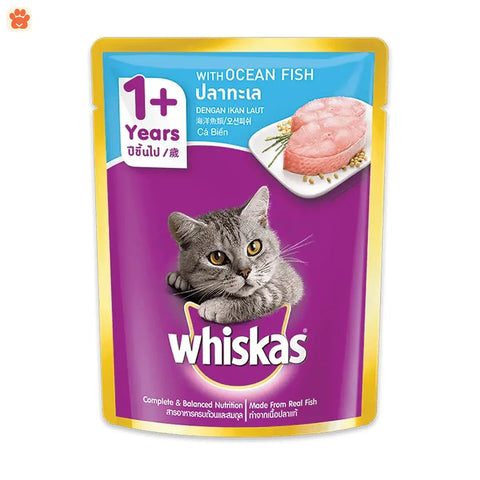 Whiskas Cat Food Adult Ocean Fish 80gm