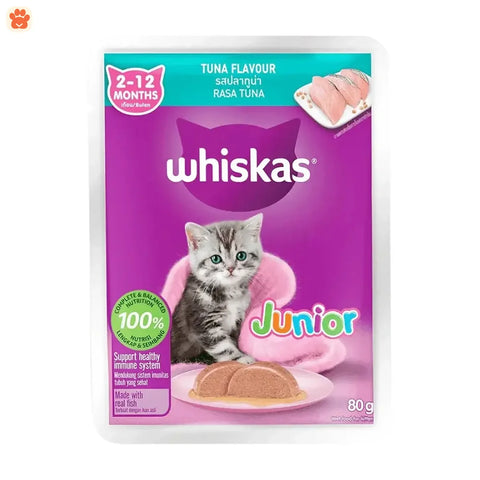 Whiskas Cat Food Junior Tuna 80g