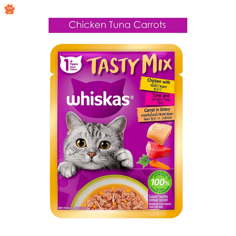 Whiskas Tasty Mix Cat Food Chicken Tuna 70g