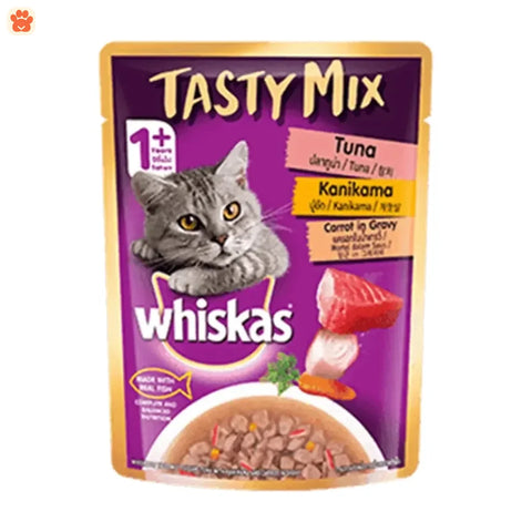 Whiskas Tasty Mix Tuna Kanikama Cat 70g