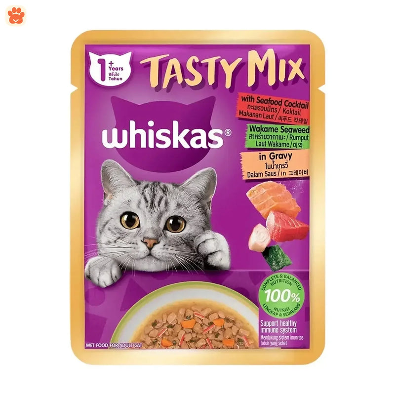 Whiskas Tasty Mix Cat Food Seafood Cocktail 70g