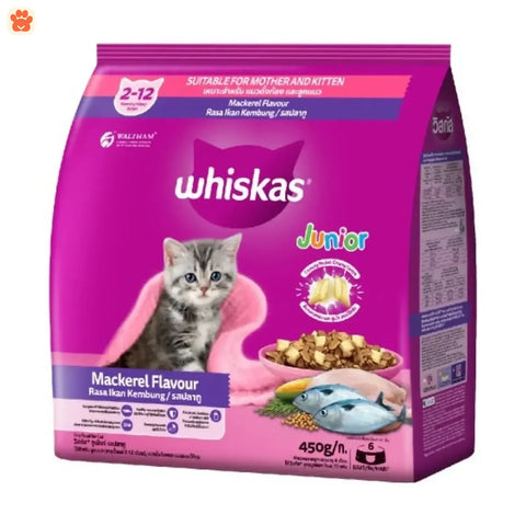 Whiskas Cat Food Junior Mackerel 450g