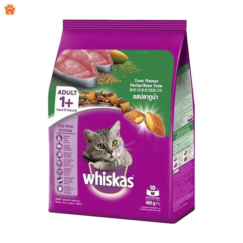 Whiskas Tuna Flavour 1 Year Adult Cat Food 480g