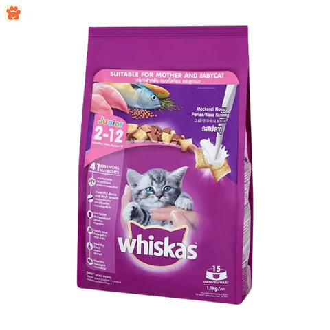 Whiskas Junior Mackerel Cat Food 1.1kg