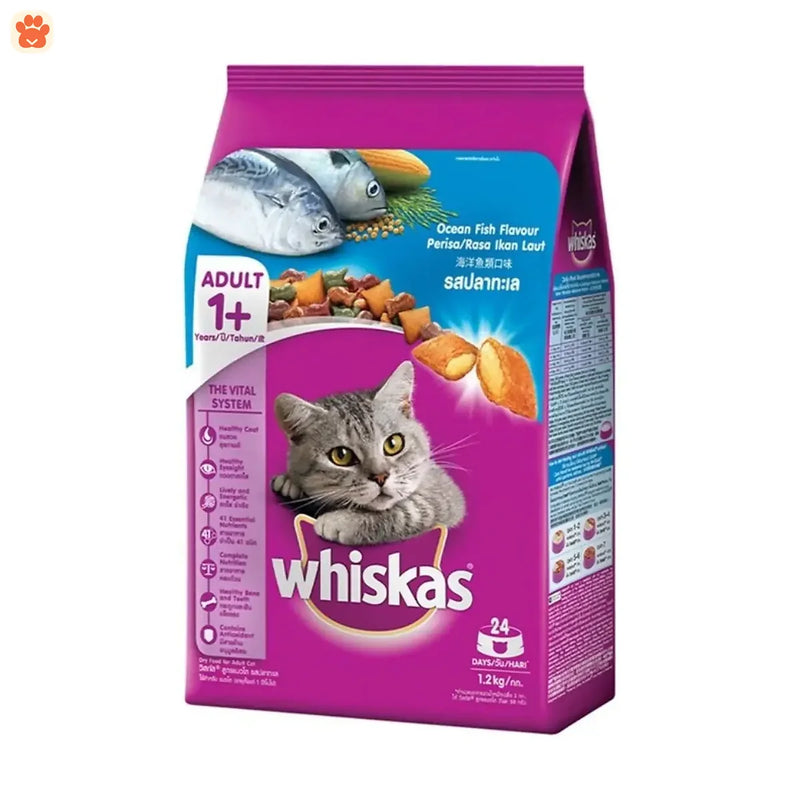 Whiskas Adult Ocean Fish Cat Food 1.2kg
